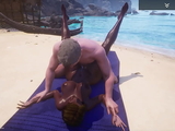 Wild Life - Big Ass Big Tit Curvy Black MILF (Indra) fucks Big White Dick (Jason) on the Beach. He loves that black pussy.